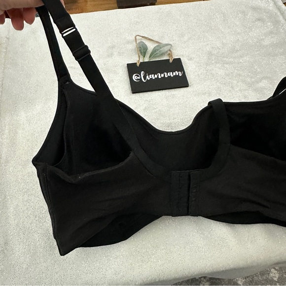 CACIQUE Black Lightly Lined Full Coverage No-Wire Bra - Picture 3 of 7